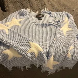 Frayed Star sweater